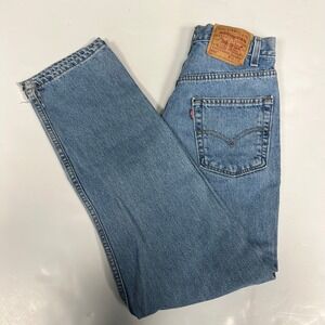VTG Levi's 550 Relaxed Fit Jeans Light Wash‎ Denim USA Made *W30 L30 *Distressed